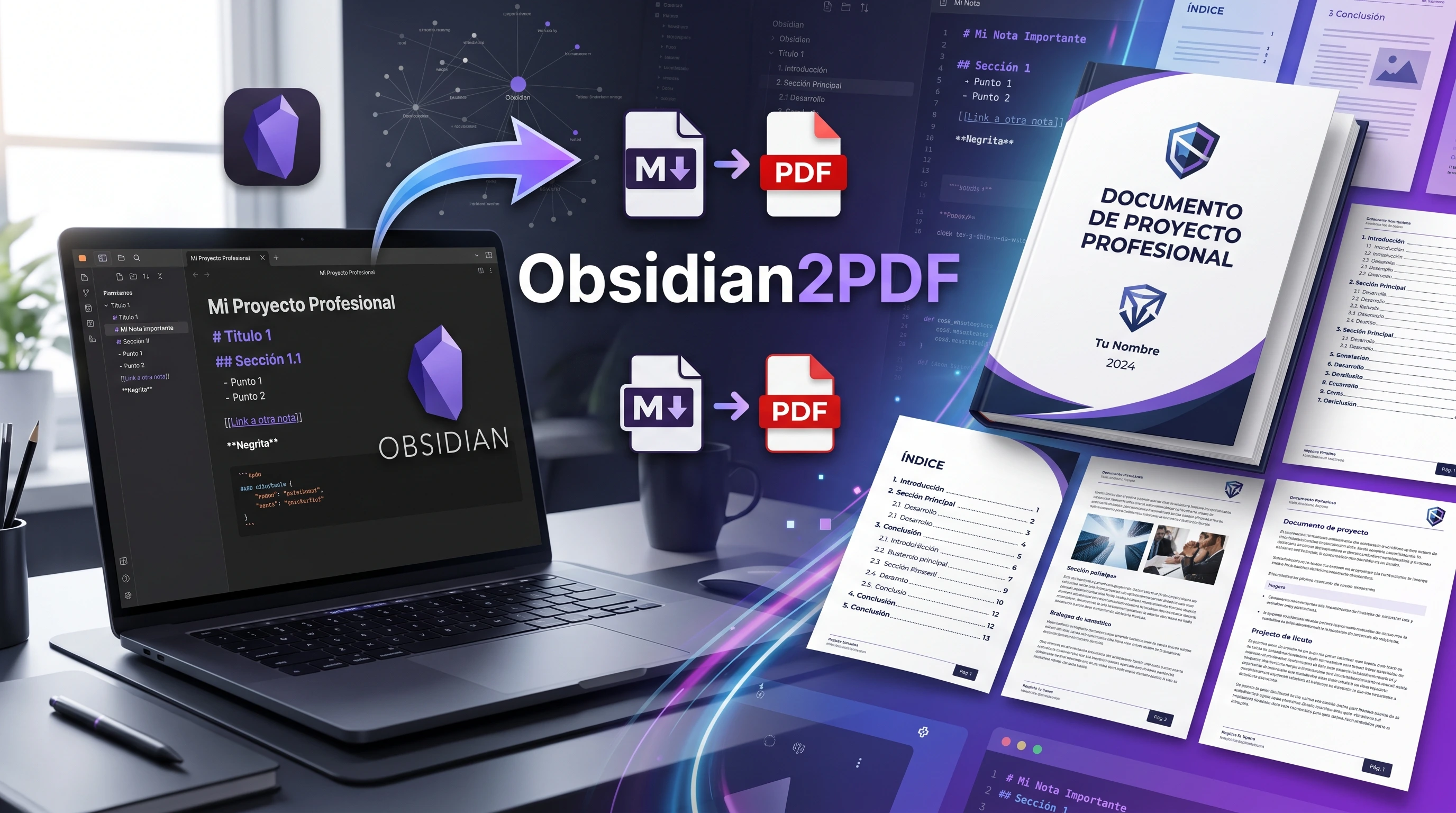 Obsidian2pdf: de pdf plano a corporativo